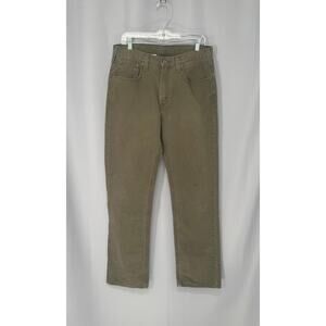 Carhartt Jeans Mens 34x34 Brown Relaxed Fit Duck Canvas Work Casual Pants Trash